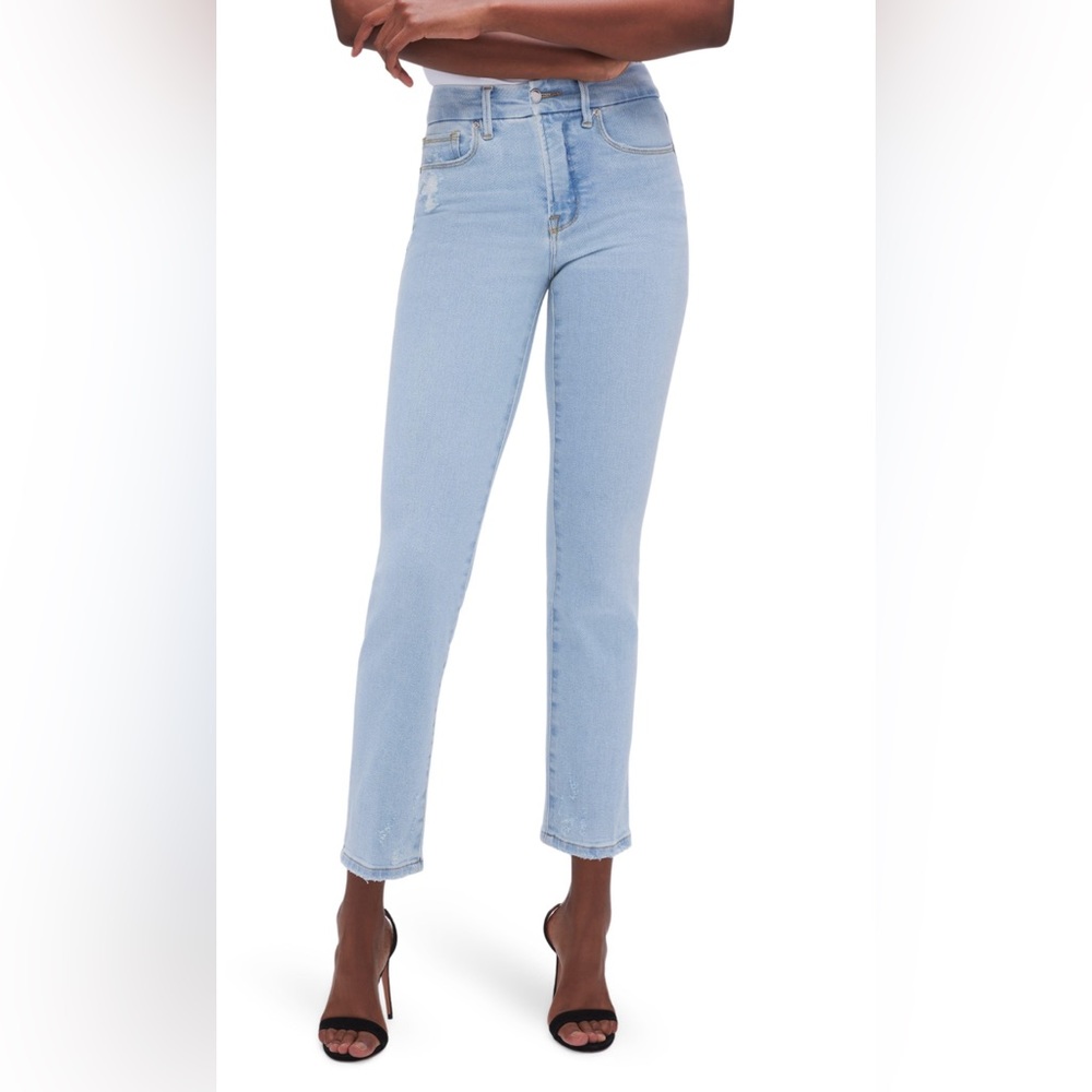 Good American Good Classic Straight Leg Jeans